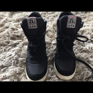 Black Ash Limited wedge sneakers